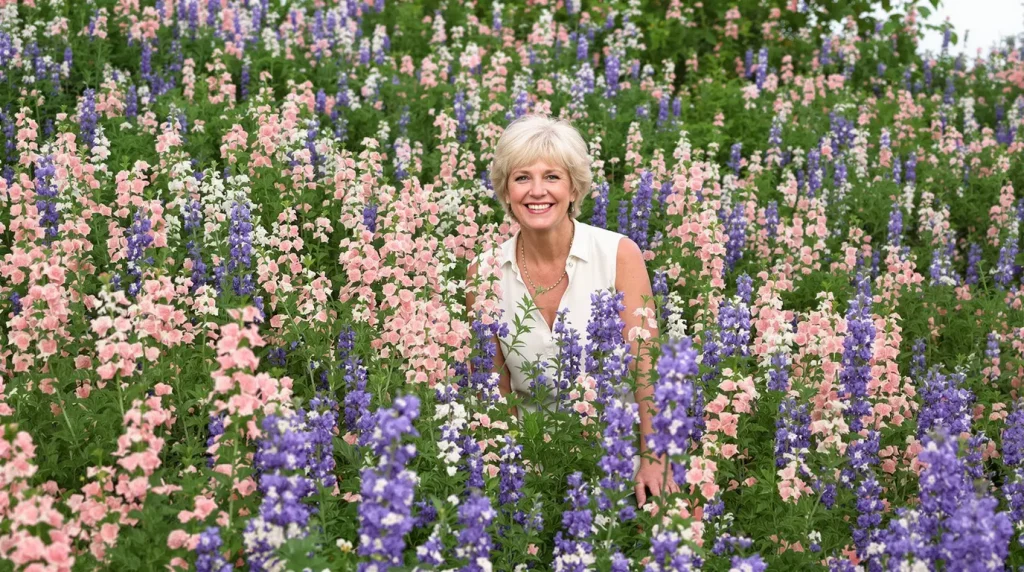 De magnifiques fleurs roses et bleues tiennent jusqu'à la fin de l'été et sont faciles à cultiver.