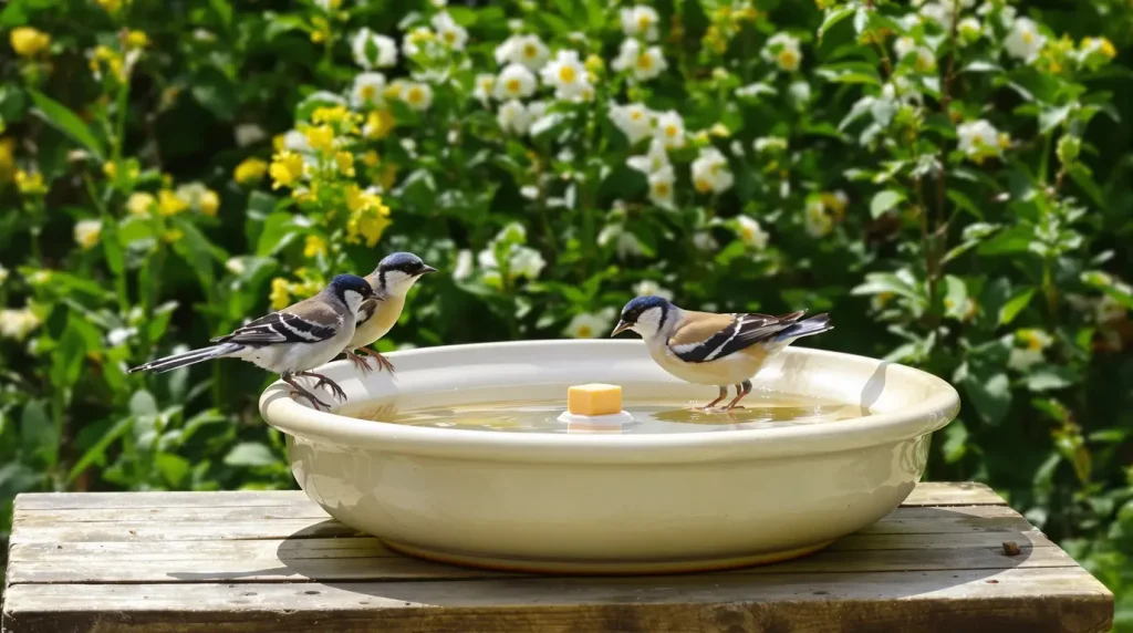 Il dépose une pièce de 5 centimes dans son jardin et les mésanges arrivent par dizaines