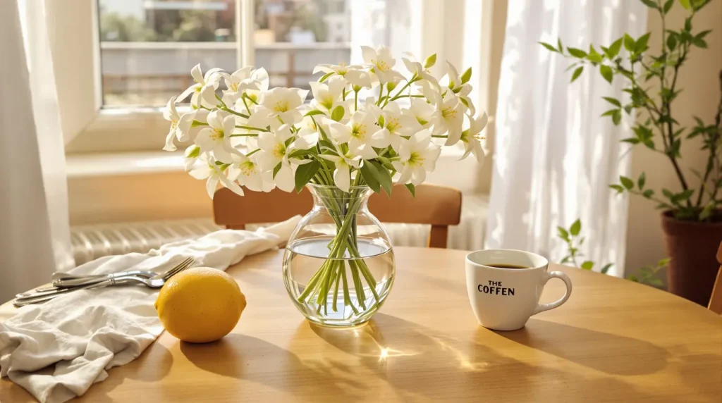 Muguet : Depuis que j'ajoute cet ingrédient de cuisine dans mon vase, il tient 2 semaines sans problème