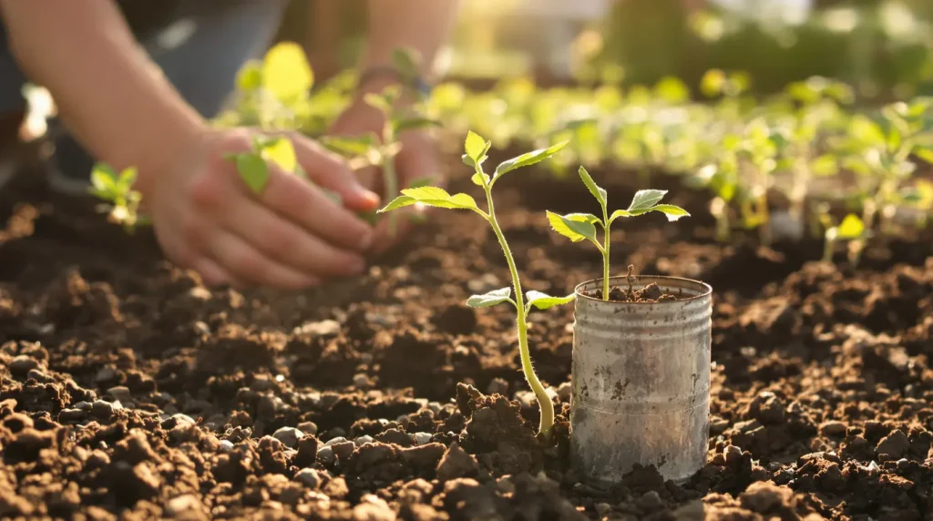Ne jetez plus cette boîte métallique : les jardiniers l'utilisent pour sauver tous leurs semis au potager