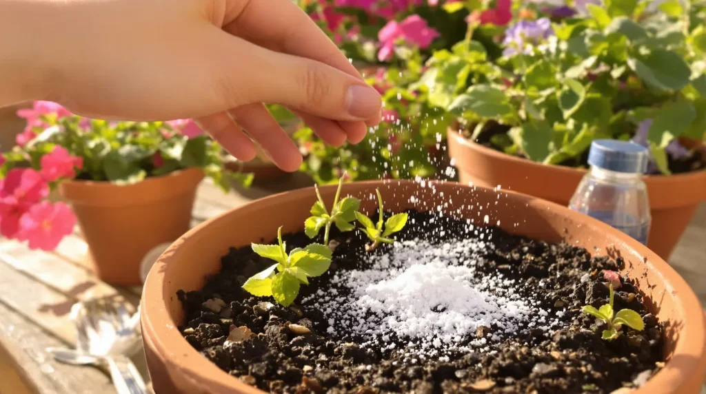 Pourquoi mettre du bicarbonate de soude dans vos pots de fleurs est vraiment une bonne idée