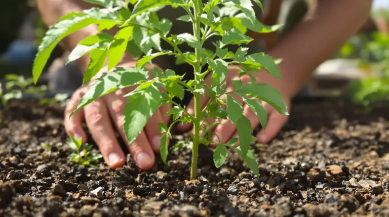 Regardez la tige de votre plant de tomates, elle vous indique exactement à quelle profondeur l&rsquo;enterrer