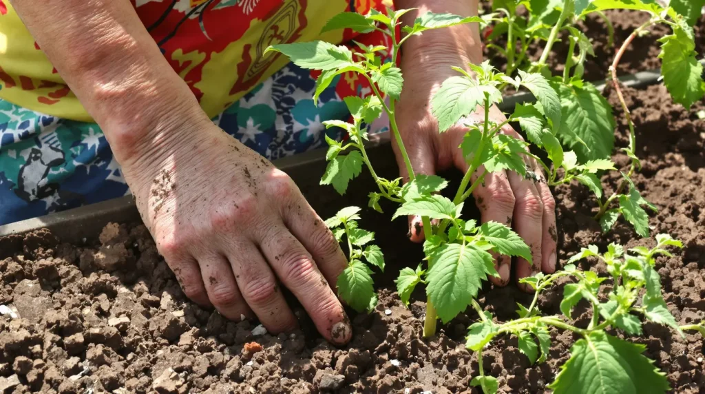« Tu plantes tes tomates debout ? » : depuis qu'un voisin m'a montré la position couchée, mes plants sont beaucoup plus vigoureux