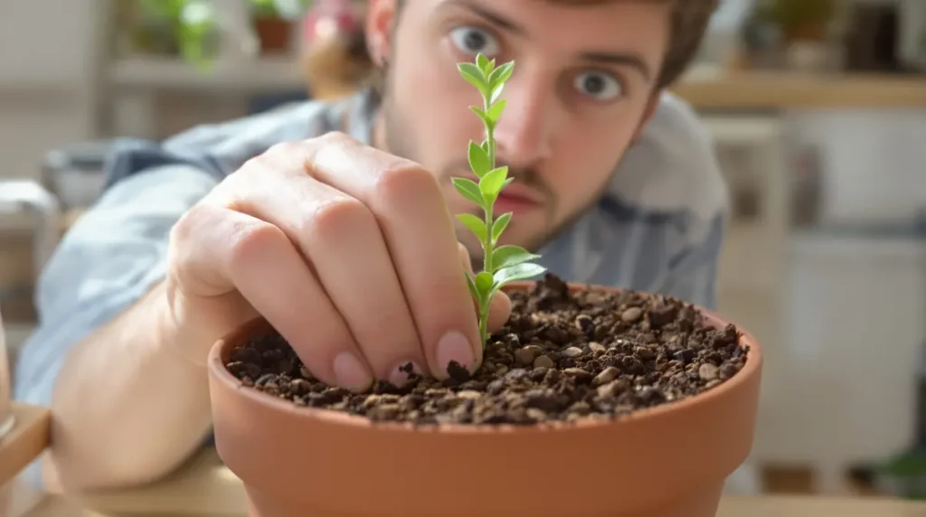 J'étalais du marc de café pour booster mes plantes : en grattant la croûte un mois plus tard, j'ai compris pourquoi elles crevaient de soif