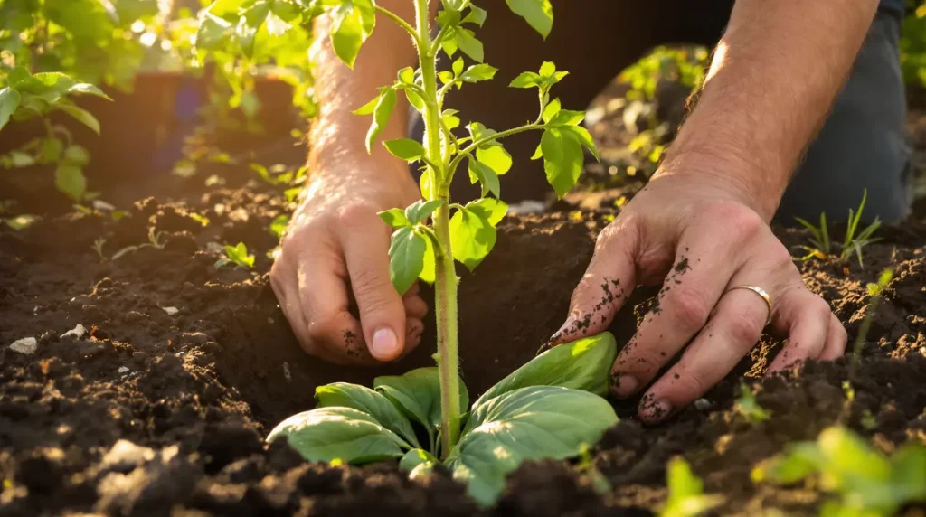 Plantez cette feuille au pied de vos tomates : elle va nettement doper votre récolte au potager